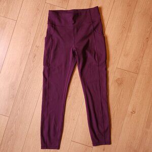 Discontinued Lululemon Invigorate leggings - size 6, burgundy